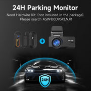 Dash Cam Front and Rear: 2.5K+1080P Dual Dash Camera for Cars,  S70 Car Camer with 3.16" IPS Screen, 170° Wide Angle, Night Vision, G-Sensor, 24H Parking Monitor, 32GB SD Card Included