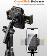 Cup Phone Holder for Car, Universal Adjustable Cup Holder Phone Mount Compatible with Iphone, Samsung, Huawei, LG, Sony, and Nokia