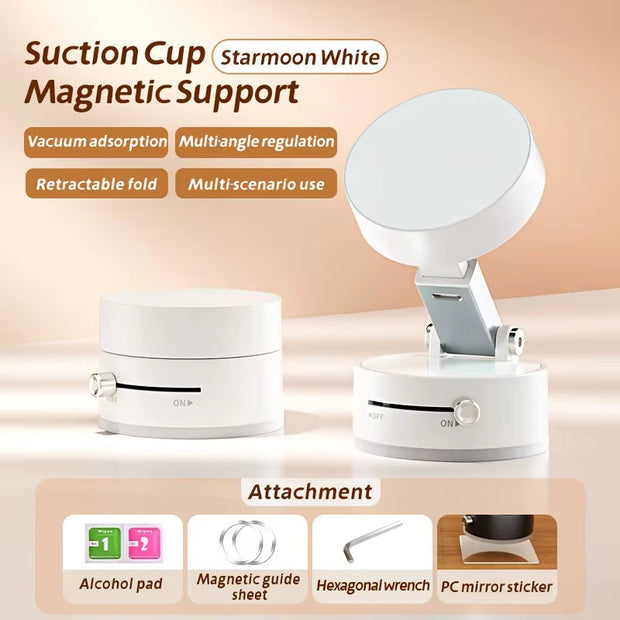 360° Adjustable Vacuum Magnetic Suction Cup Phone Mount Car Navigation Holder Portable Foldable Adsorption Bracket Magnetic Cell