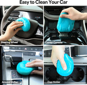 Car Cleaning Gel for Car Detailing Putty Car Putty Auto Cleaning Kits Car Slime Cleaner Dust Cleaning Gel for Car Interior Cleaner Car Accessories Blue Purple (2Pack)