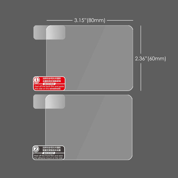 3M VHB Double-Sided Sticker Adhesive Pad and Car Windshield Electrostatic Film for Mounting Dash Cam