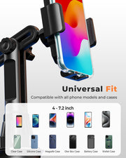 Cup Phone Holder for Car, Universal Adjustable Cup Holder Phone Mount Compatible with Iphone, Samsung, Huawei, LG, Sony, and Nokia