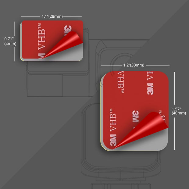 3M VHB Double-Sided Sticker Adhesive Pad and Car Windshield Electrostatic Film for Mounting Dash Cam