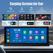 7"/10.26" 4K Dash Cam Wireless Carplay Android Auto Car DVR 360° Rotate Dual Len Rear Camera GPS Navigation Video Recorder