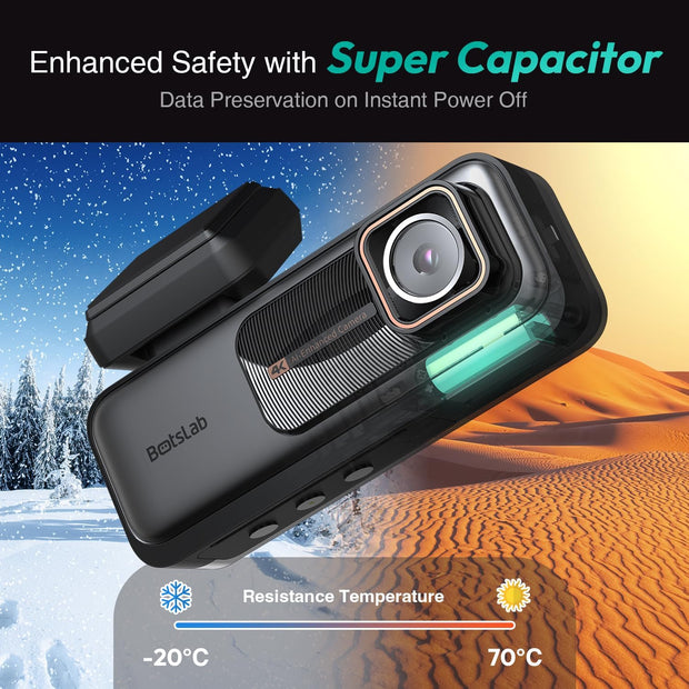 4K Dash Cam Front and Rear, 170° Ultra Wide Dashcam with ADAS, Night Vision, 24/7 Parking Mode, Sony IMX415 Sensor, WDR, Free 64GB SD Card, 5G/2.4G Wifi, Built-In GPS, Loop Recording