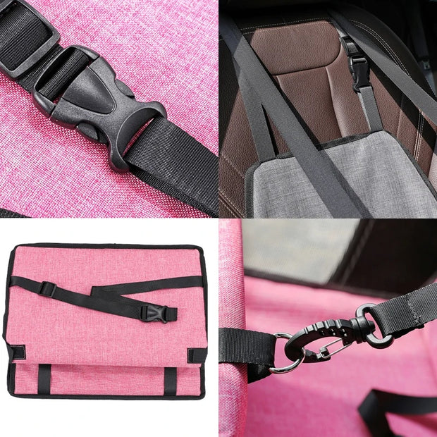 Dog Car Seat Cover Folding Hammock Pet Carriers Bag Basket Carrying For Cats Stable Foldable Travel Pet Dog Car Seat