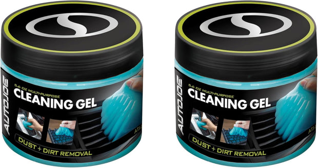 Car Cleaning Gel, Automotive Dust Car Crevice Cleaner, Slime Auto Air Vent and Interior Detail Removal, Car Putty and Keyboard Cleaner (2-Pack, Unscented)